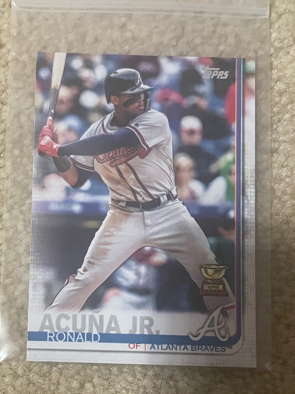 2019 Topps Opening Day Ronald Acuña Jr. baseball card,